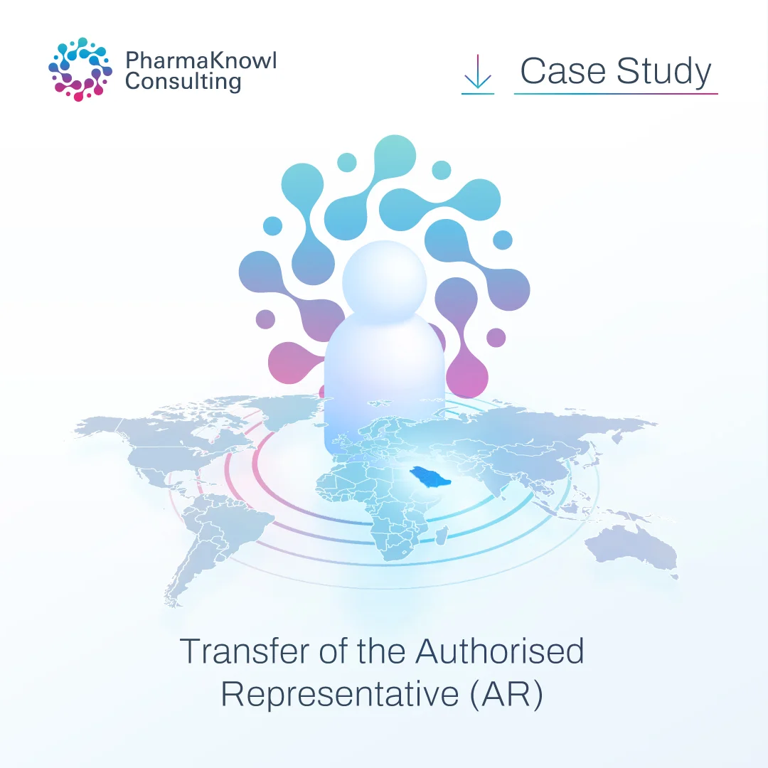 Transfer the Authorised Representative AR in SFDA, Saudi Arabia